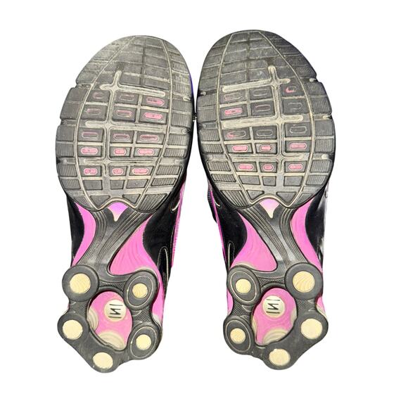 Nike Shox Reveal 4 Sneakers Women's Size 8.5 Black Pink Mesh Running Shoes - Picture 7 of 8